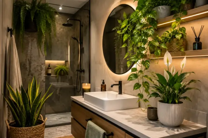 Plantas de Baño: Especies que Prosperan en la Oscuridad 🔴Plantas para baños sin luz: las especies que sobreviven y decoran incluso los baños más oscuros