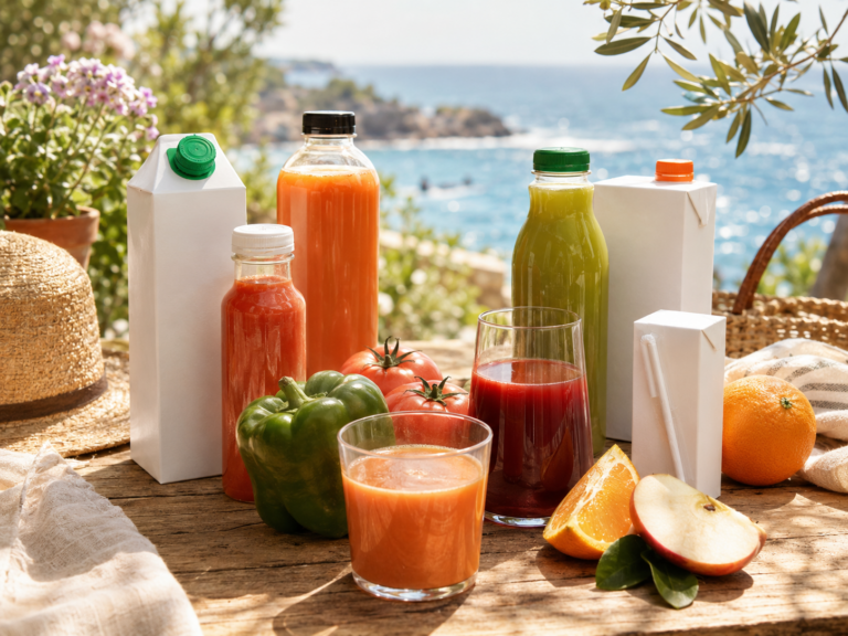 Zumos y Gazpachos Envasados: Frescura y Sabor al Alcance de Todos
