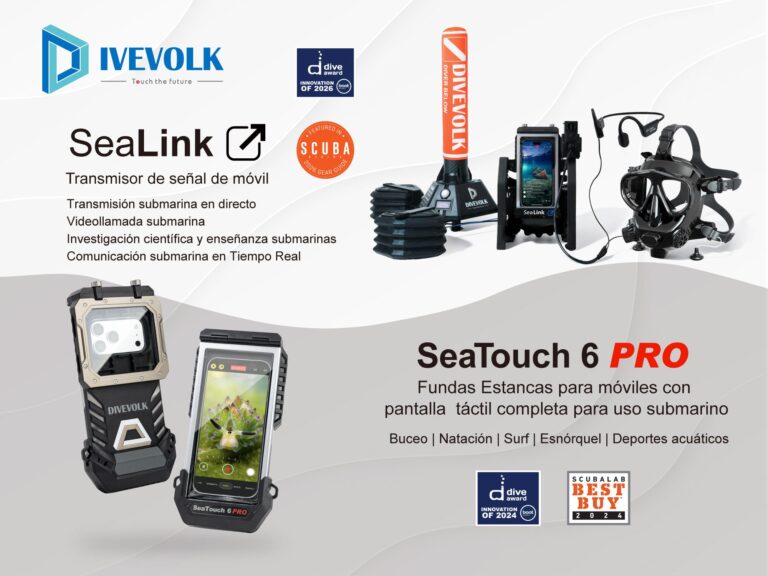 Divevolk Lanza SeaTouch 6 Pro: Innovadora Pantalla Táctil y Resistencia Hasta 60 Metros
