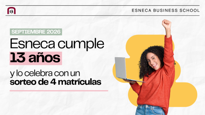 Grupo Esneca Formación Celebra su 13.º Aniversario con el Sorteo Grupo Esneca Formación celebra su 13.º aniversario sorteando cuatro másteres gratuitos entre su comunidad