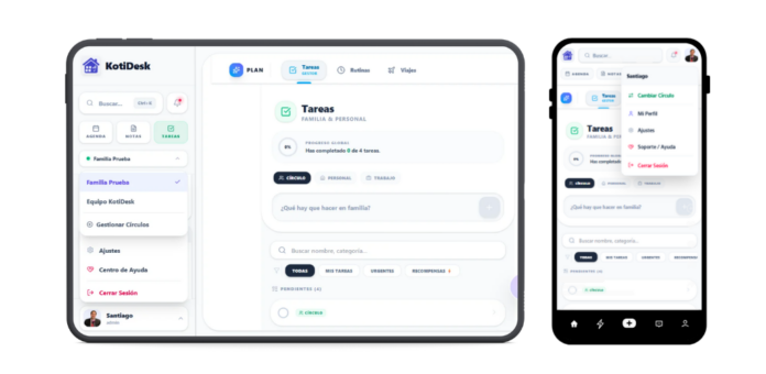 KotiDesk Presenta en España una Plataforma para Integrar la Gestión KotiDesk lanza en España una plataforma para unificar la gestión familiar y laboral de los profesionales