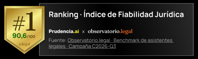Prudencia.ai: La Inteligencia Artificial Jurídica Más Confiable de España Según Prudencia.ai se sitúa como la IA jurídica más fiable de España en el ranking de Observatorio Legal
