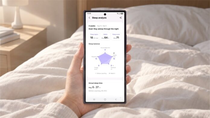 Samsung Health Facilita el Inicio del Entrenamiento del Sueño y Samsung Health Makes Sleep Coaching Easier To Start and Tailors Weekly Guidance – Samsung Global Newsroom