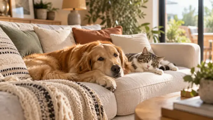 Sofás Para Mascotas: Las Mejores Telas para Perros y Gatos 🔴Sofás para mascotas: las mejores telas para perros y gatos